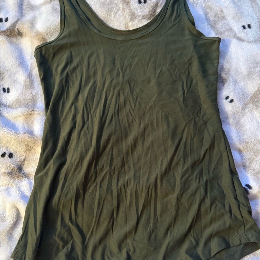 No Boundaries Dark Green Women's Tank Top